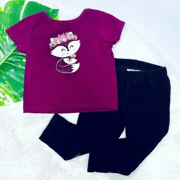 GARANIMALS Short Sleeve Shirt and Jegging Pants Set - Picture 9 of 9